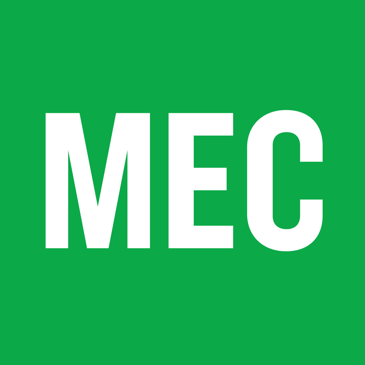 MEC logo bright green