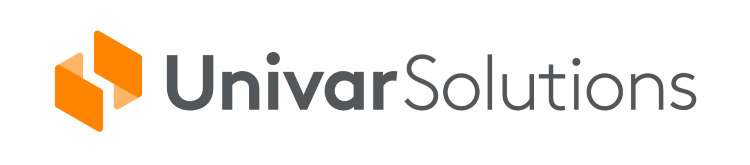 Univar Solutions logo orange and charcoal