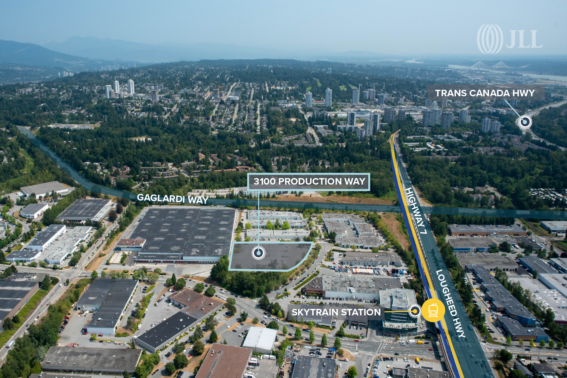 3100 Production Way, Burnaby, BC aerial photo